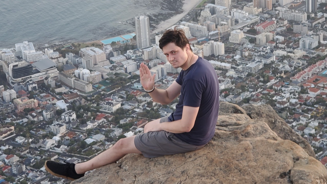 Justin Poiroux in Cape Town, South Africa.