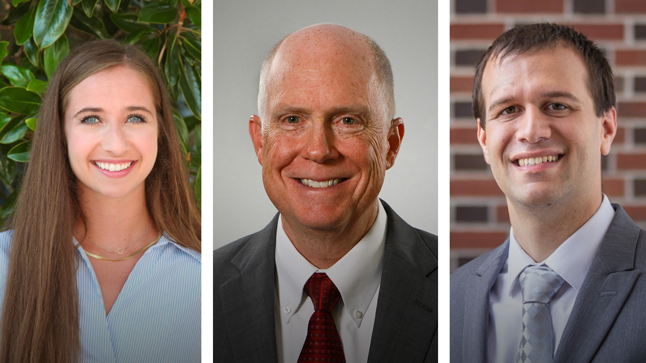 Anna Grace Miller, Mark Miller and Timothy Marquardt were recently honored by the Huntsville Section of the American Institute of Aeronautics and Astronautics.
