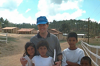 Charles Ellis and friends in Honduras