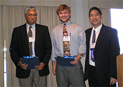 Bhavnani-Jones-Pate accepting award