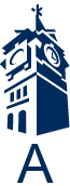 Navy tower and text