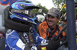 Peter Jones and student