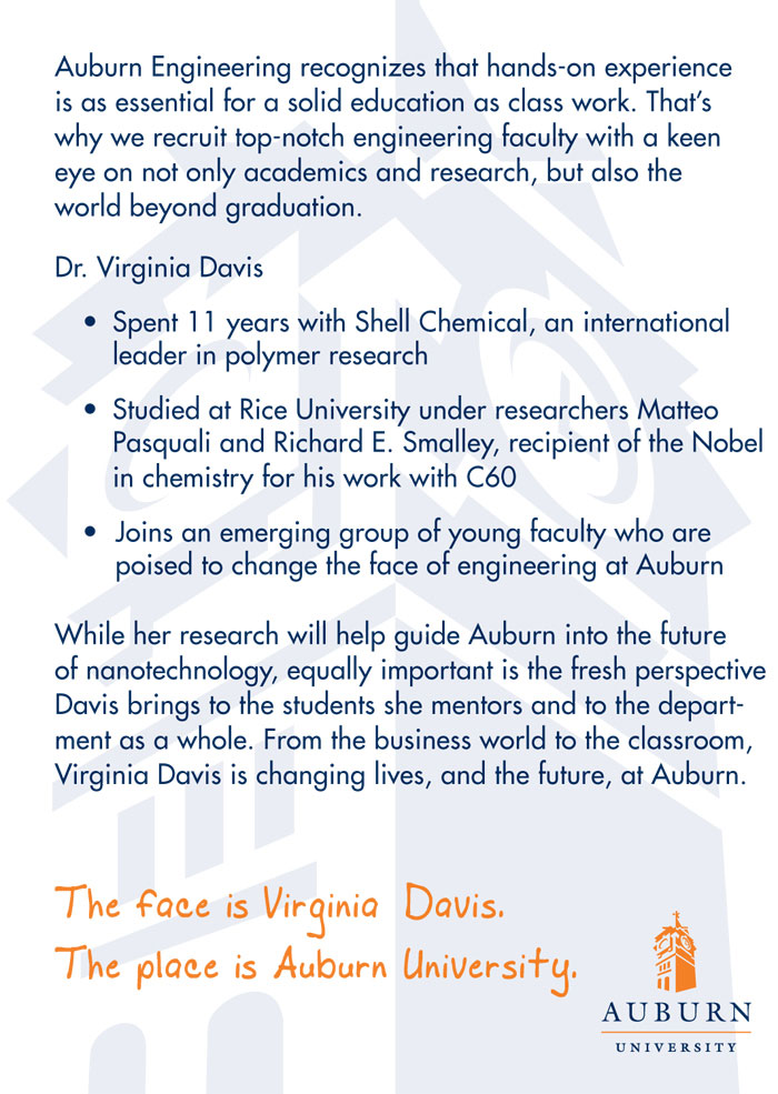 Virginia Davis postcard - back