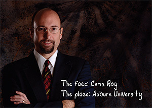 Christopher Roy postcard - front