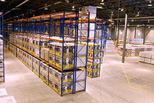 Generac warehouse - side view of rows
