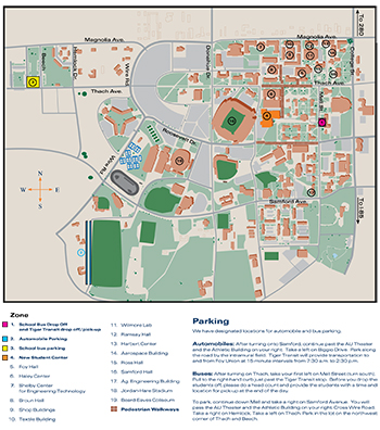 Campus Map and legend icon