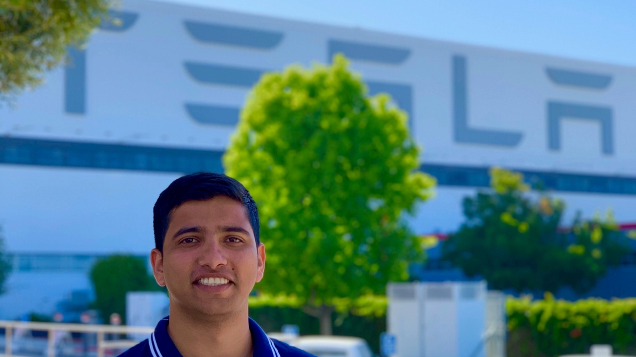 Akash Shettannavar, a 2017 graduate of the Auburn University Department of Industrial and Systems Engineering, has worked for Tesla for five years.