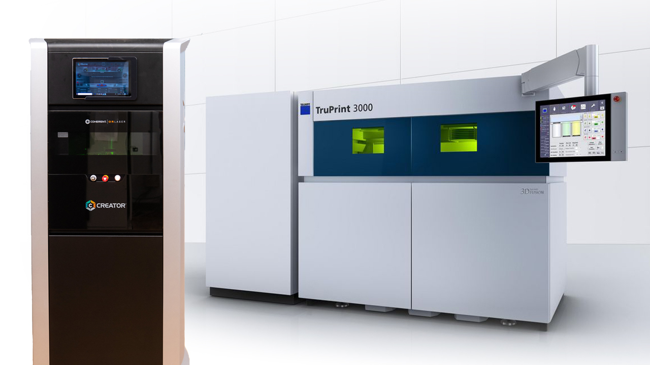 The Coherent CREATOR (left) and TRUMPF's TruPrint 3000 are the latest state-of-the-art additions to NCAME's facilities. 