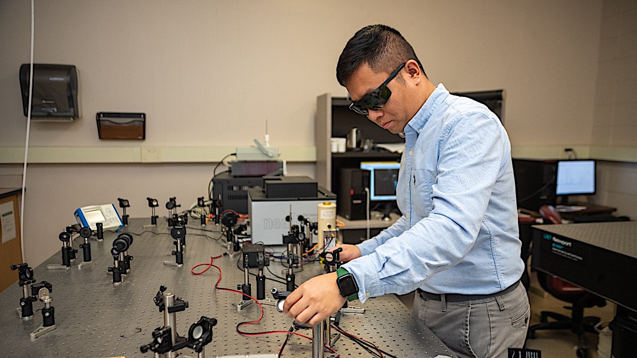 Siyuan Dai (pictured) leads an Auburn materials engineering team whose breakthrough nanophotonics research was recently published in the prestigious journal Nature Communications.