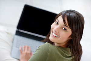 Woman with Laptop