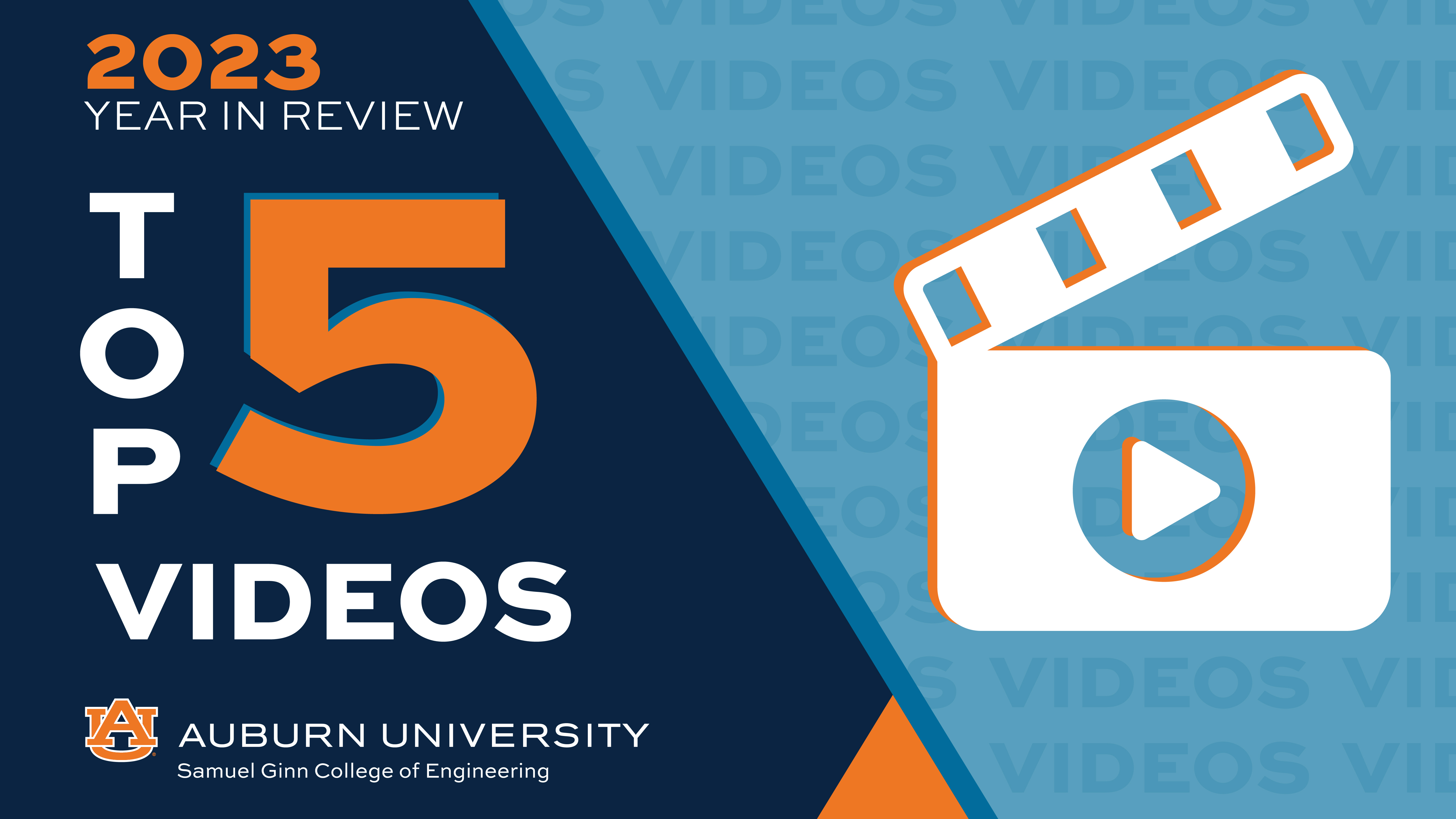 Auburn Engineering debuts top 5 videos of the year list.