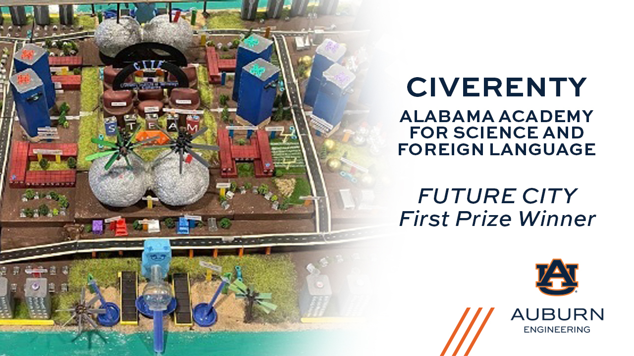 A team from the Alabama Academy for Science and Foreign Language took home the Future City regional top prize.