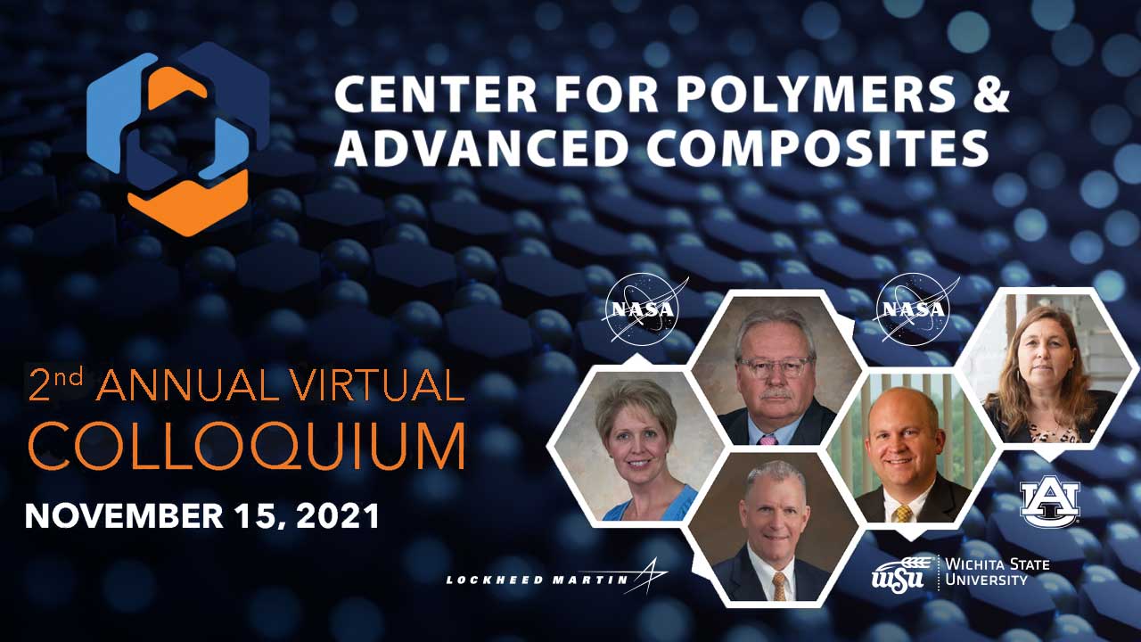 The Center for Polymers and Advanced Composites will host the second annual virtual Colloquium on Nov. 15.