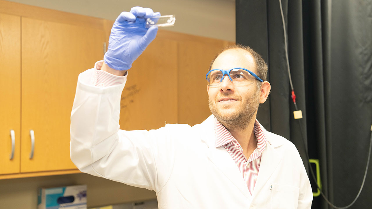 Panagiotis Mistriotis is using engineering knowledge to improve the properties of adult stem cells for cellular therapies and tissue regeneration.