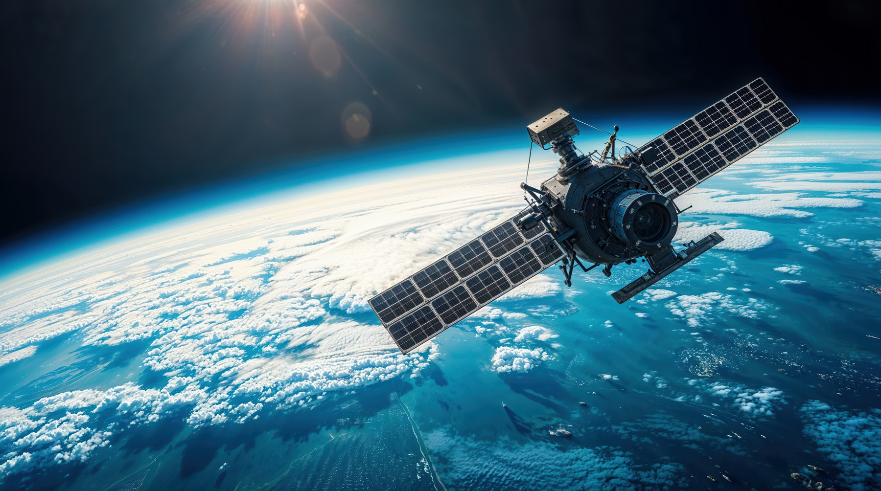 Satellite in space