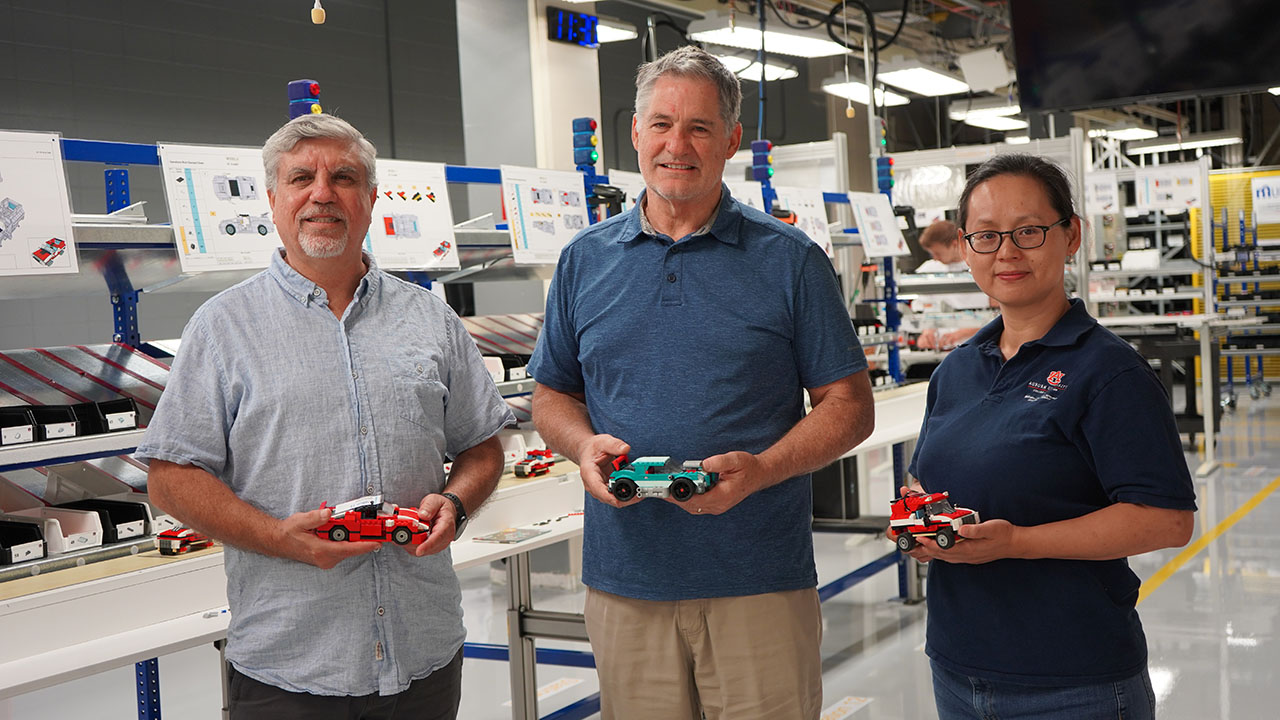 Over the next three years, Jorge Valenzuela, Philpott-WestPoint Stevens Professor of Industrial and Systems Engineering, Tom Devall, Tiger Motors Lab director, and Chih-hsuan Wang, professor in the Department of Educational Foundations, Leadership and Technology, will lead the Tiger Motors Lab project.