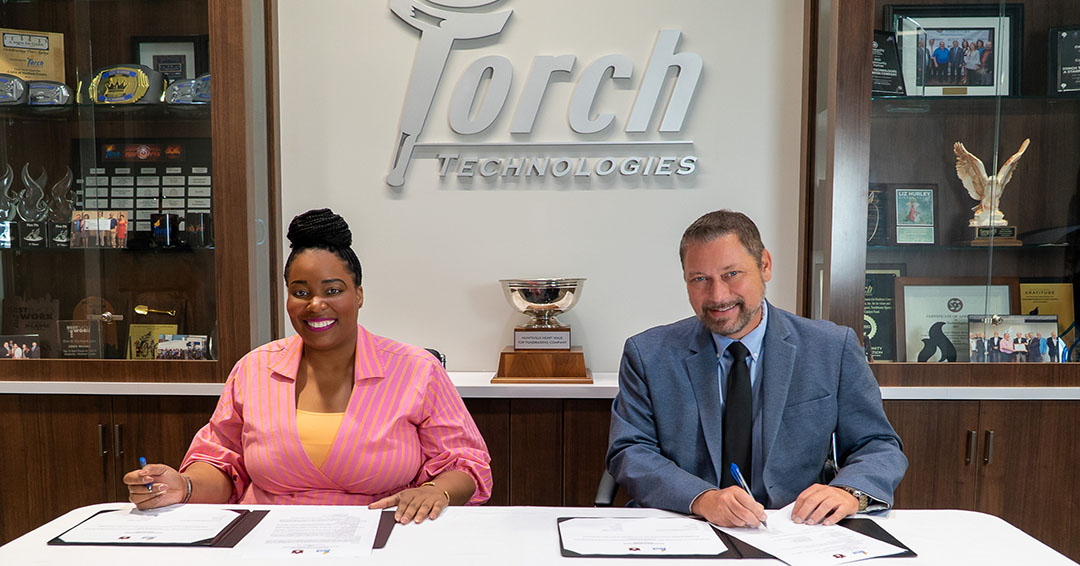 The educational partnership was formalized through a memorandum of understanding signed by Alicia Harkless, director of Auburn Engineering Online and Continuing Education, and Kenneth Lones, Torch vice president of corporate administration.