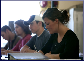 Students in class