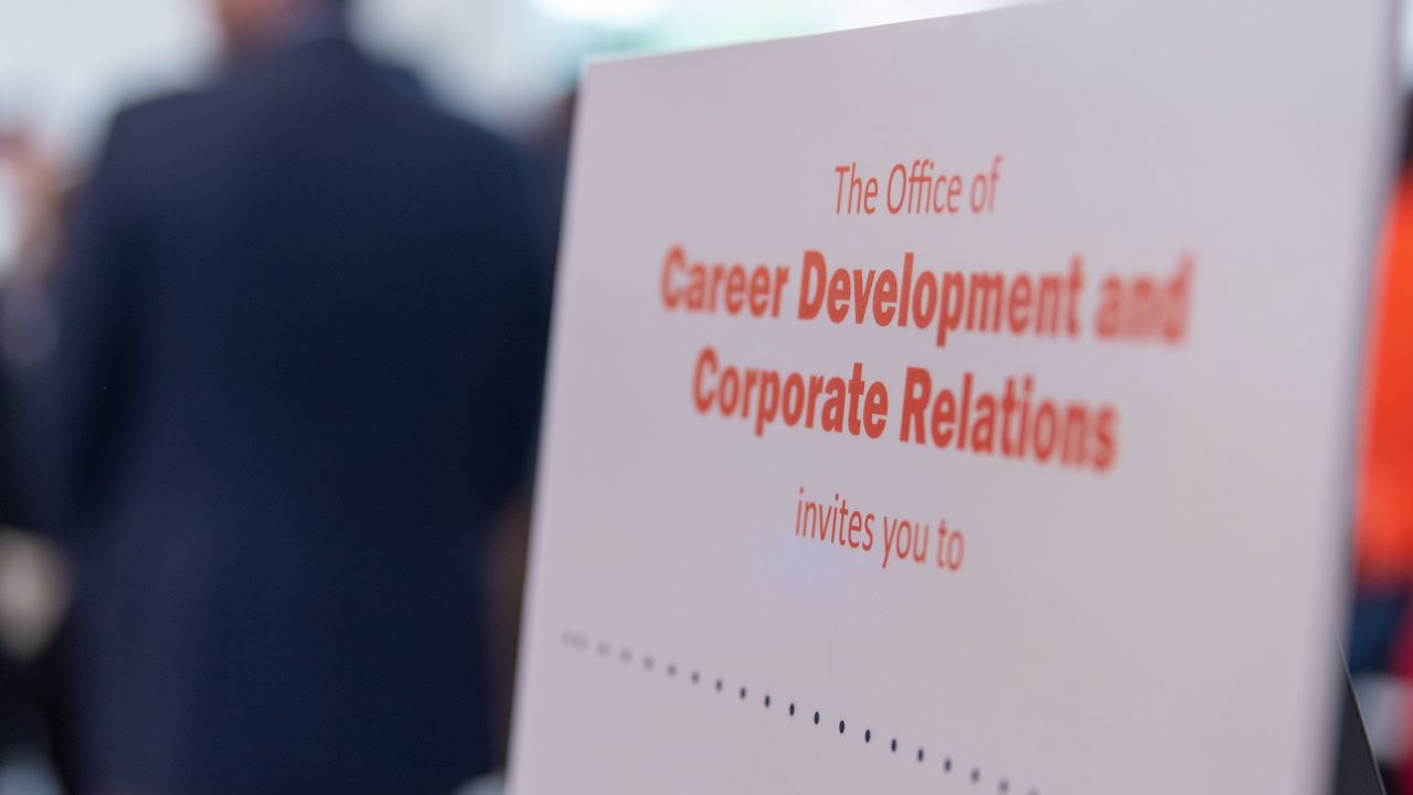 The Office of Career Development and Corporate Relations is available for remote career counseling.