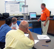 engineer leads training course
