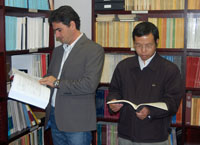 (L-R) NCAT Visiting scholars Flavio de Goes Padula and Gongyun Liao 