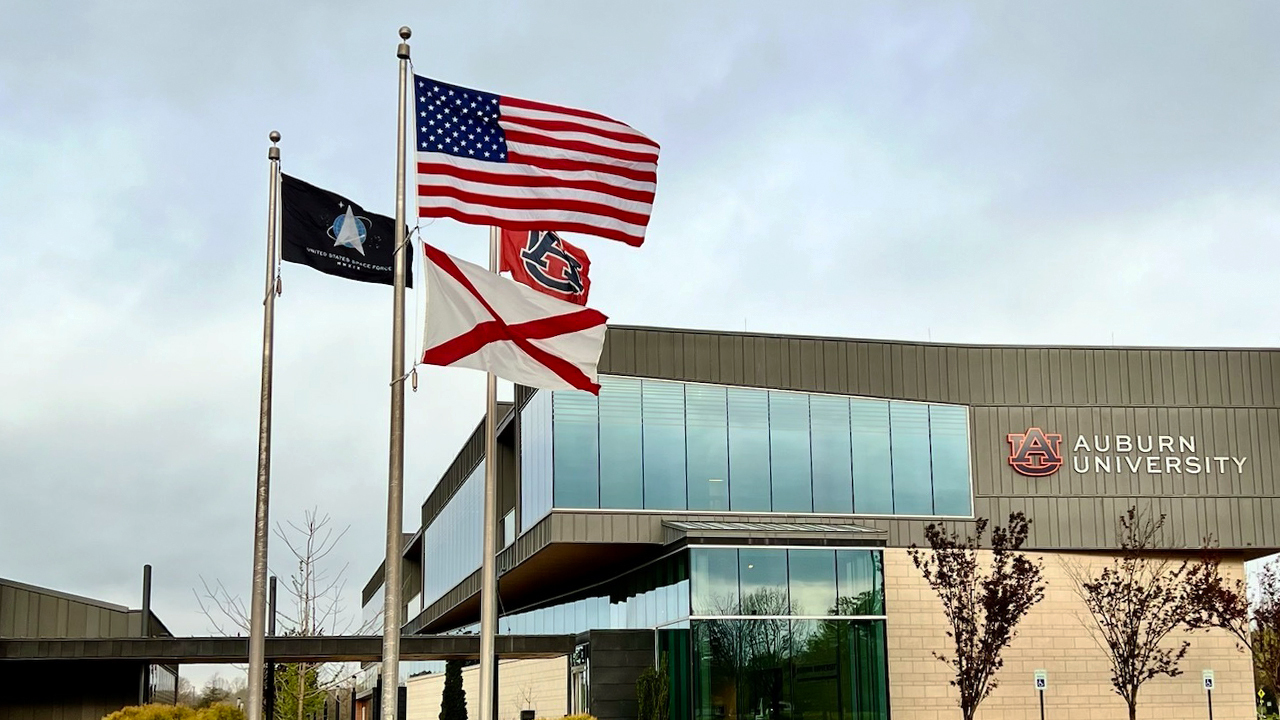 The Space Force flag was recently raised over the Auburn University Research and Innovation Campus. Space Development Agency, a unit of Space Force, recently partnered with Auburn University. 