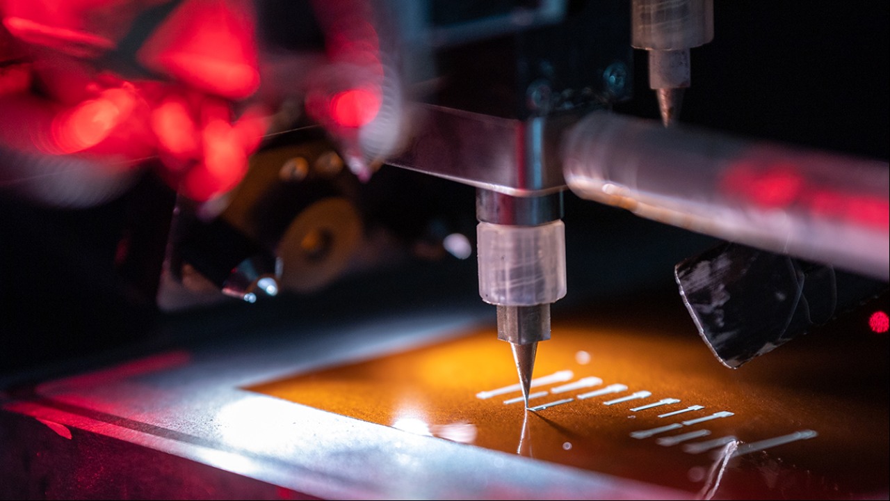 Research at the Electronics Packaging Research Institute (EPRI) includes aerosol-jet additive processing for manufacturing flexible electronics.