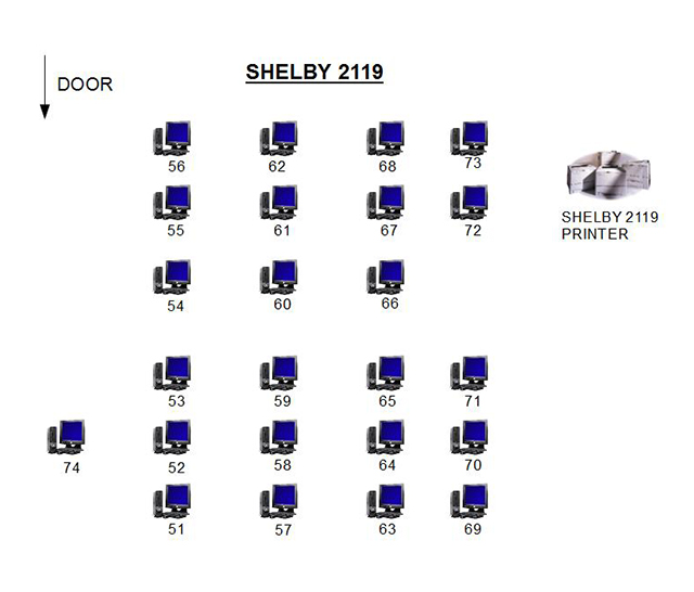Shelby 2119 Lab Layout