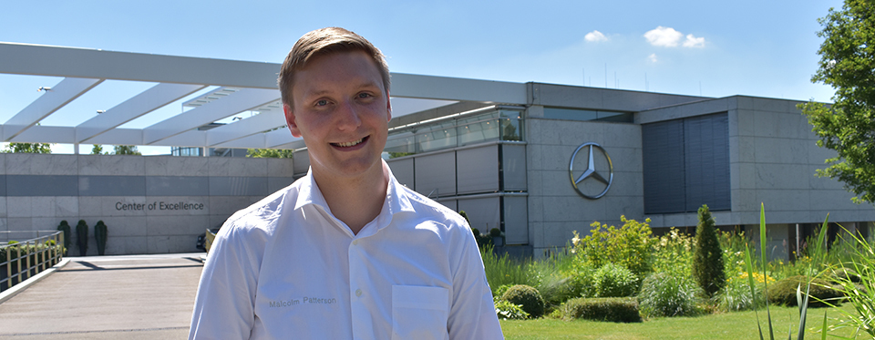 Student at German car plant
