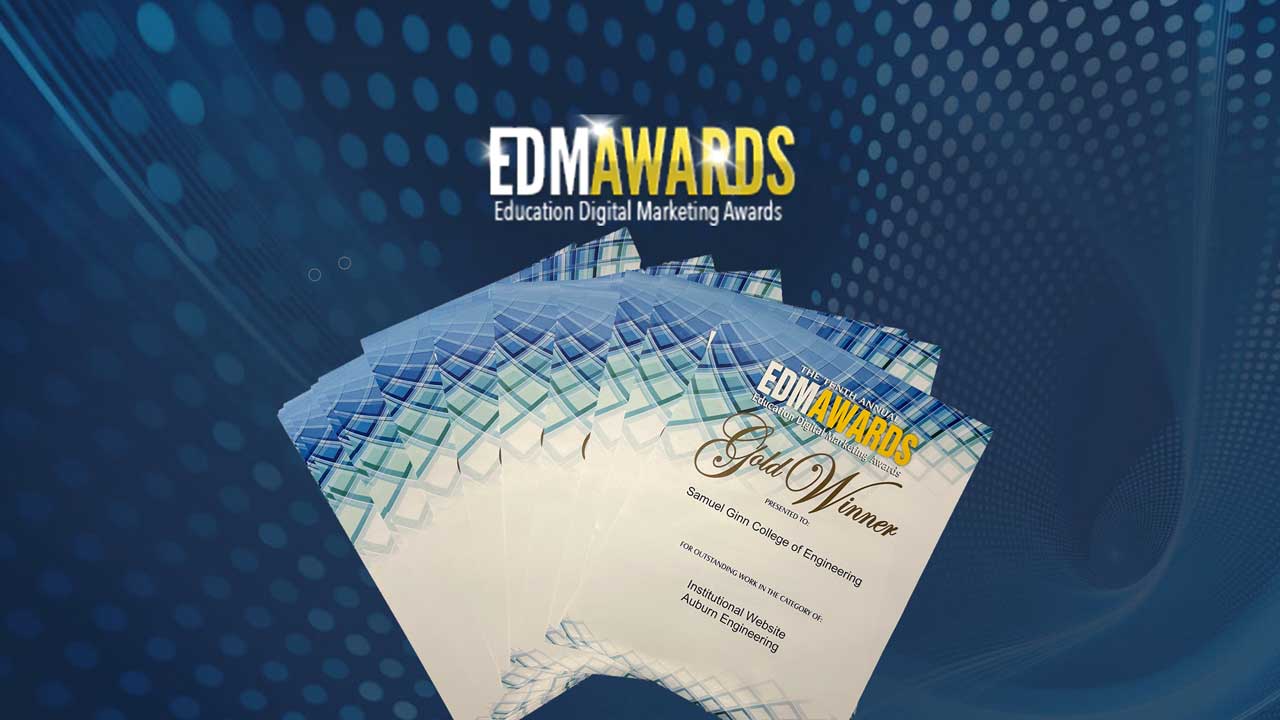 Auburn Engineering recently won 14 national communications and marketing awards at the 10th Annual Education Digital Marketing Awards.