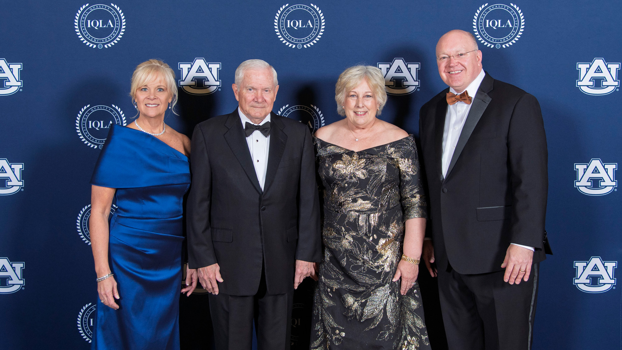 Dean Susan Hubbard and President Dr. Christopher B. Roberts pictures with honorees