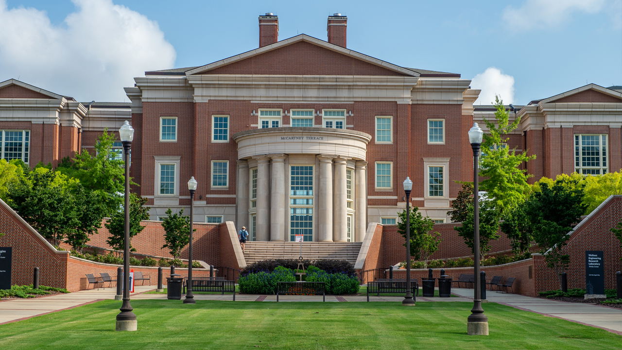 Pictured is the Shelby Center for Engineering Technology on Auburn's campus. 