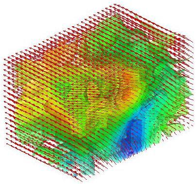 3D velocity field of a turbulent boundary layer