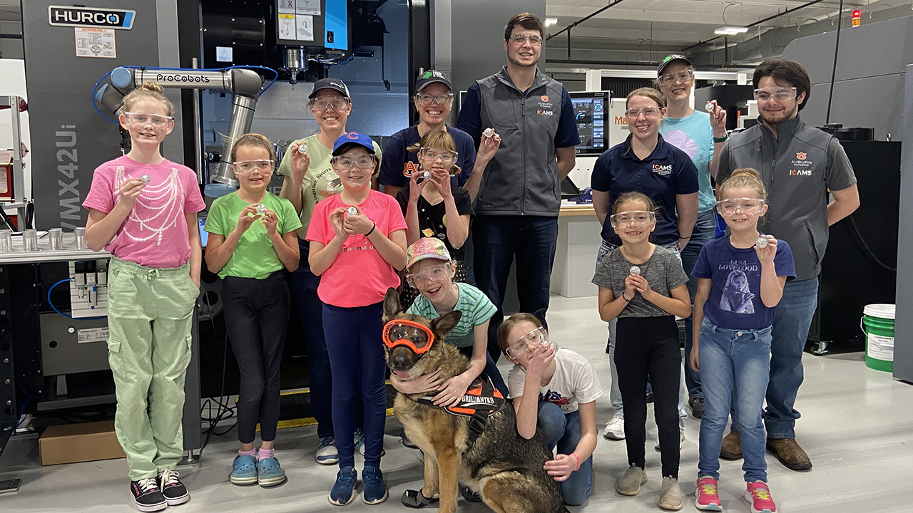 A local Girl Scouts troop recently gained some hands-on manufacturing experience at the Interdisciplinary Center for Advanced Manufacturing Systems (ICAMS) at Auburn University.