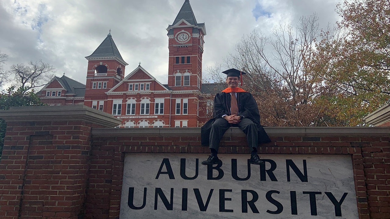 Ken Martin, director of utilities and energy at Auburn University, graduated with the Master of Engineering Management in December and chose the “systems” program option.