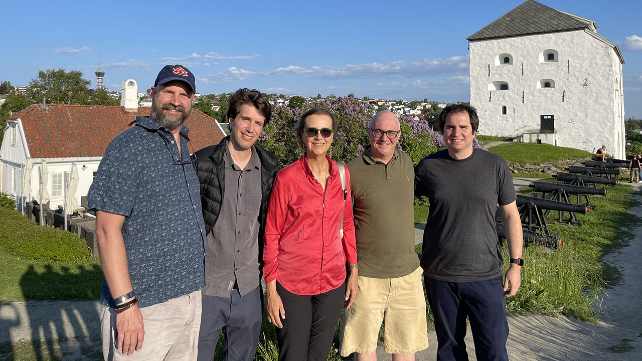 ISE Professor Alice Smith, along with doctoral students Julio Jimenez and Juan Pablo Morande and a senior chemistry lecturer Ashley Curtiss, recently traveled to Norway for a little over a week to participate in a research and education exchange funded by the Norwegian federal government titled FutureLOG on Sustainable Logistics of the Future.