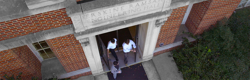 Students in front of Ramsay