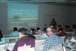 Dr. John Langston, Consulting Engineer, is sh