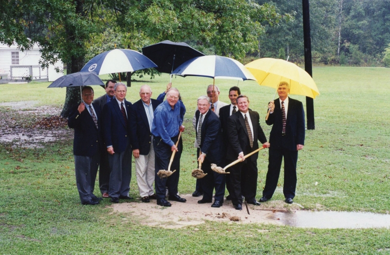 Groundbreaking ceremony at the NCAT Test track, September 29, 1998.